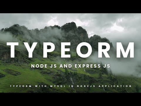 TypeORM in a Node.js and Express.js application