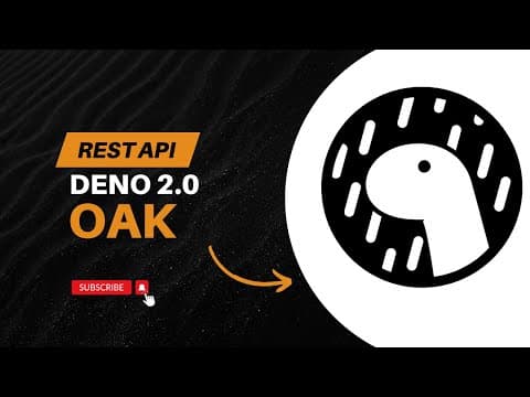 REST API with Deno 2 and Oak #deno2 #oakserver